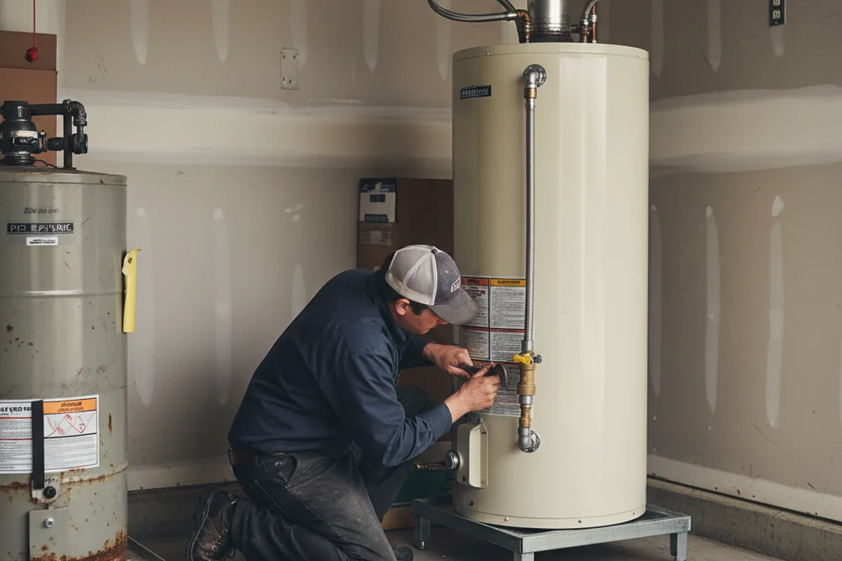 Water heater and shutoff valve replacement in Johnstown
